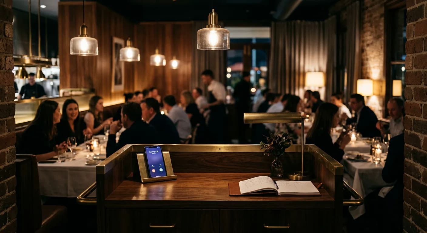 AI voice agent for hospitality — Bookings taken. Floor staff stay on the floor.